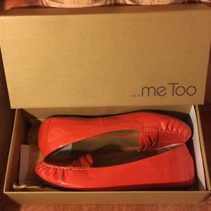 Orange loafers